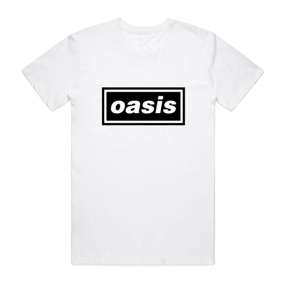 Oasis Unisex Adult Decca T-Shirt / White
